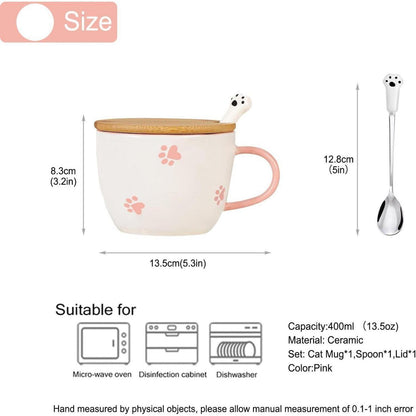 Süße Keramik Katze Kaffeetasse Teetasse 3D Tasse Geschenk
