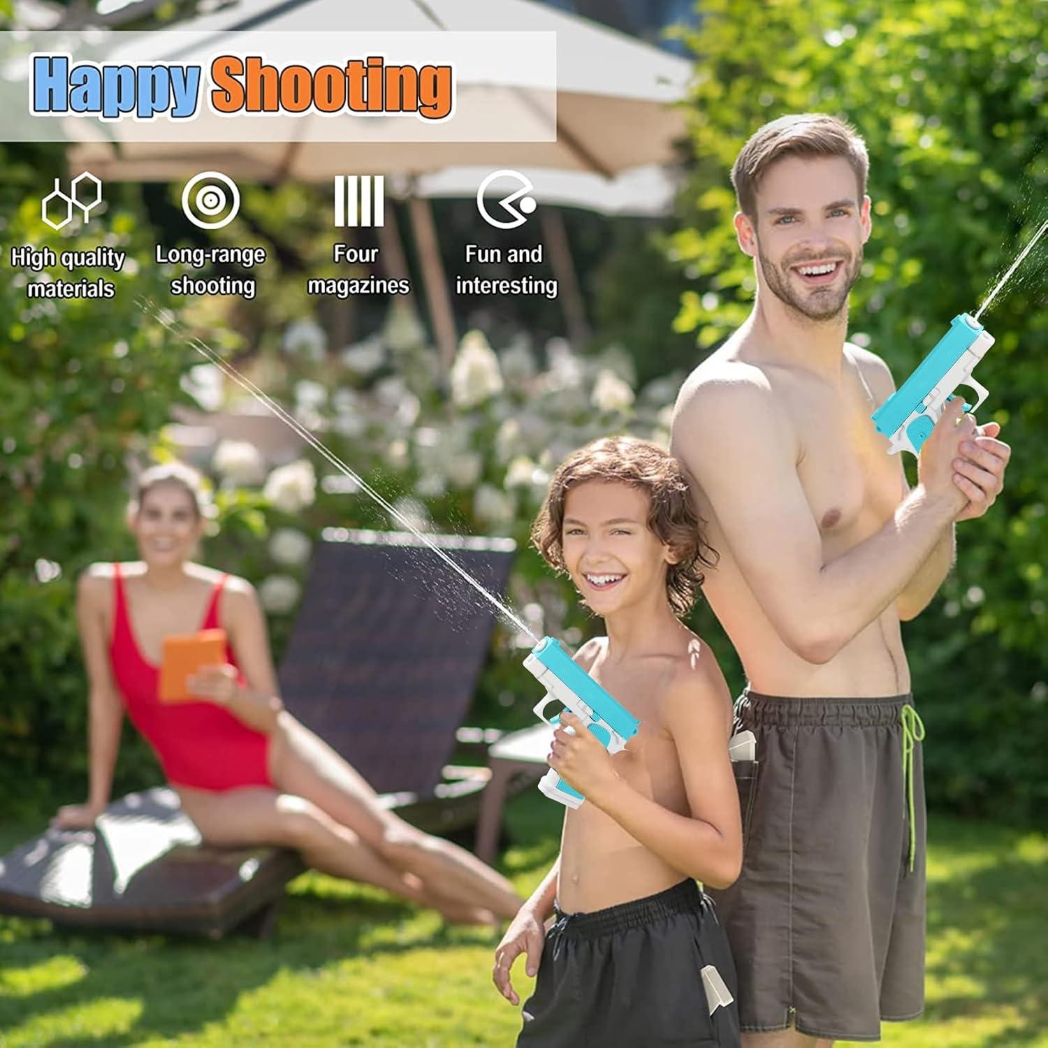 Wasserpistole Spielzeug 2er Set für Kinder | Mini Wasserpistolen | Große
