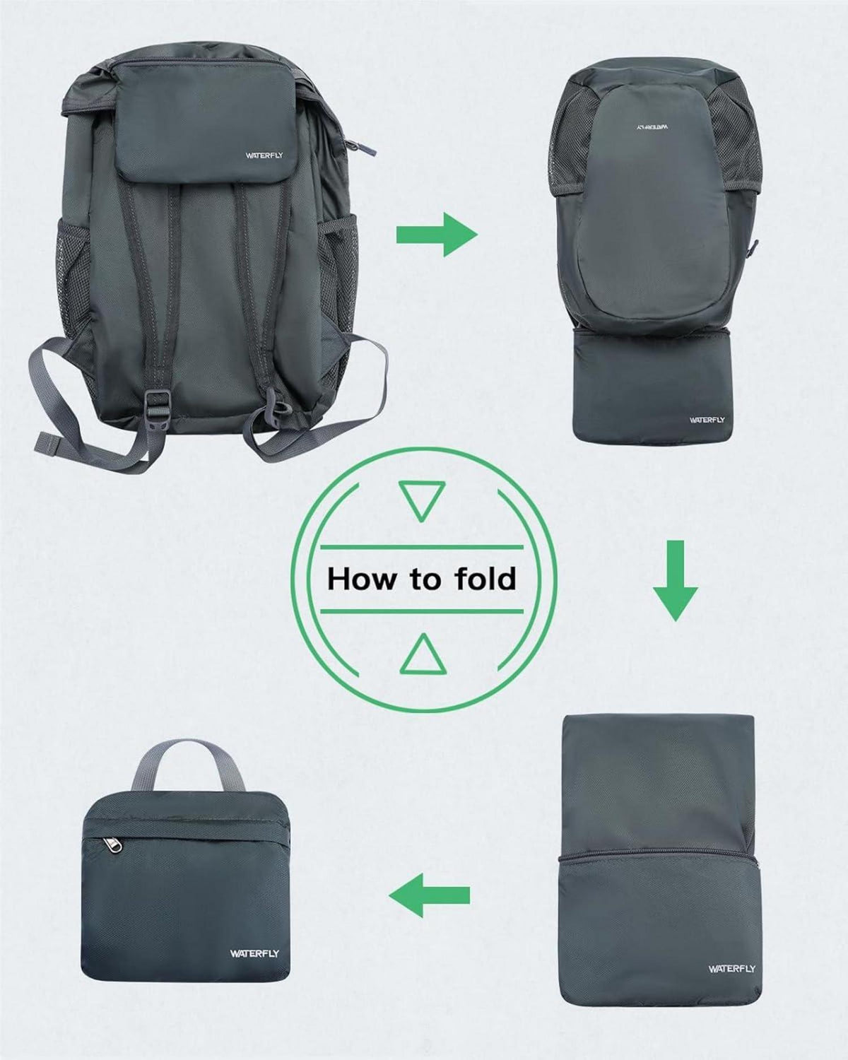 Ultraleichter Faltbarer 18L Rucksack - Ideal für