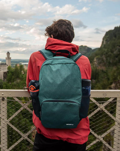 Faltbarer 20L Tagesrucksack Wandern Reisen Städtetrips Herren Damen Grün