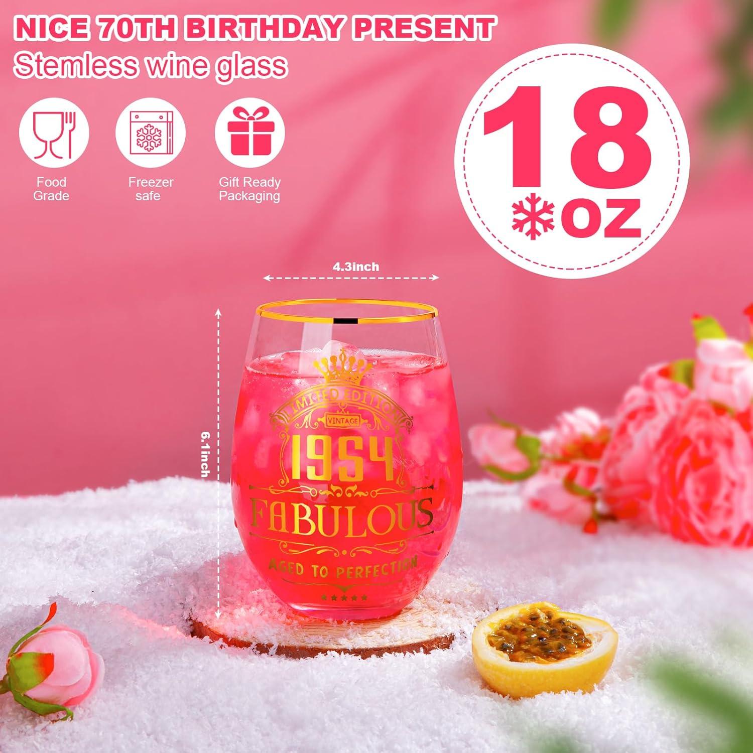Personalisiertes Gin-Glas Geschenk-Set für Frauen