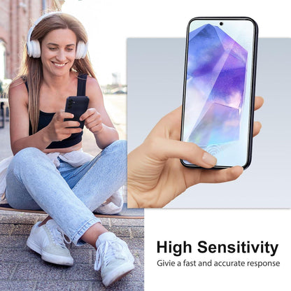 Panzer Schutz Glas Samsung A35/A55 5G, HD Displayschutz, 9H