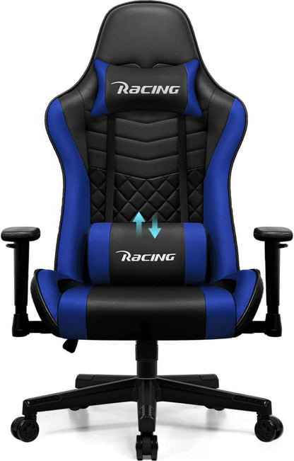 Gaming Stuhl Wippfunktion Gamer Sessel verstellbare Lendenkissen