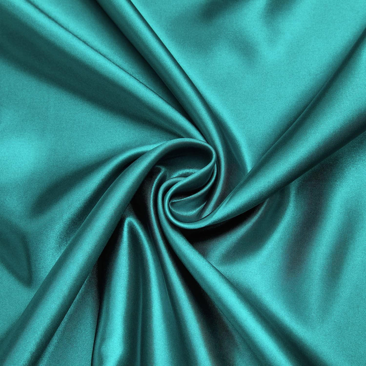 Satin Bettwäsche Set 135x200 Türkis 4-teilig Glänzend