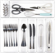 Transparente Küchenschubladen-Organizer Set, 7-teilig