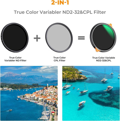 82mm ND Filter Polfilter&CPL für Videoaufnahmen