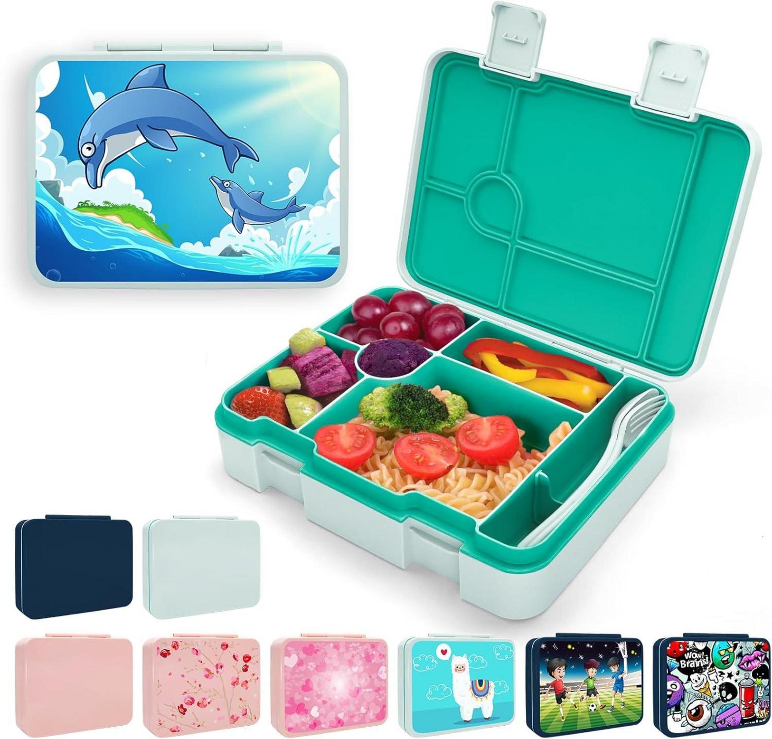 Brotdose mit Fächern 1300ml Bento-Box Auslaufsicher Jausenbox