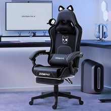 Dowinx Gaming Stuhl Weiße Katze - Ergonomisch mit PU-Leder