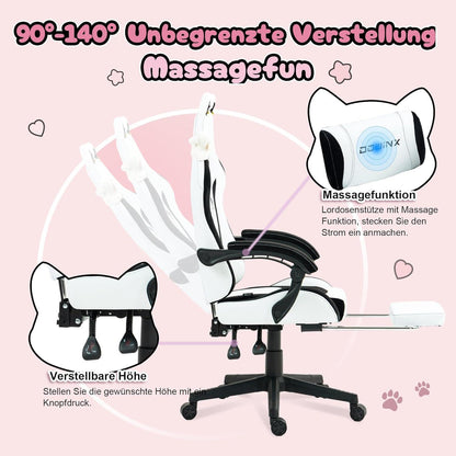 Dowinx Gaming Stuhl Süße Hund Edition Ergonomisch Hoher