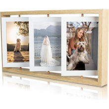Drehbarer Bilderrahmen Holz 10x15 cm 6 Fotos Geschenk