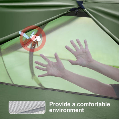 Ultraleichtes Camping Zelt 2-3 Personen Wasserdicht UV-Schutz