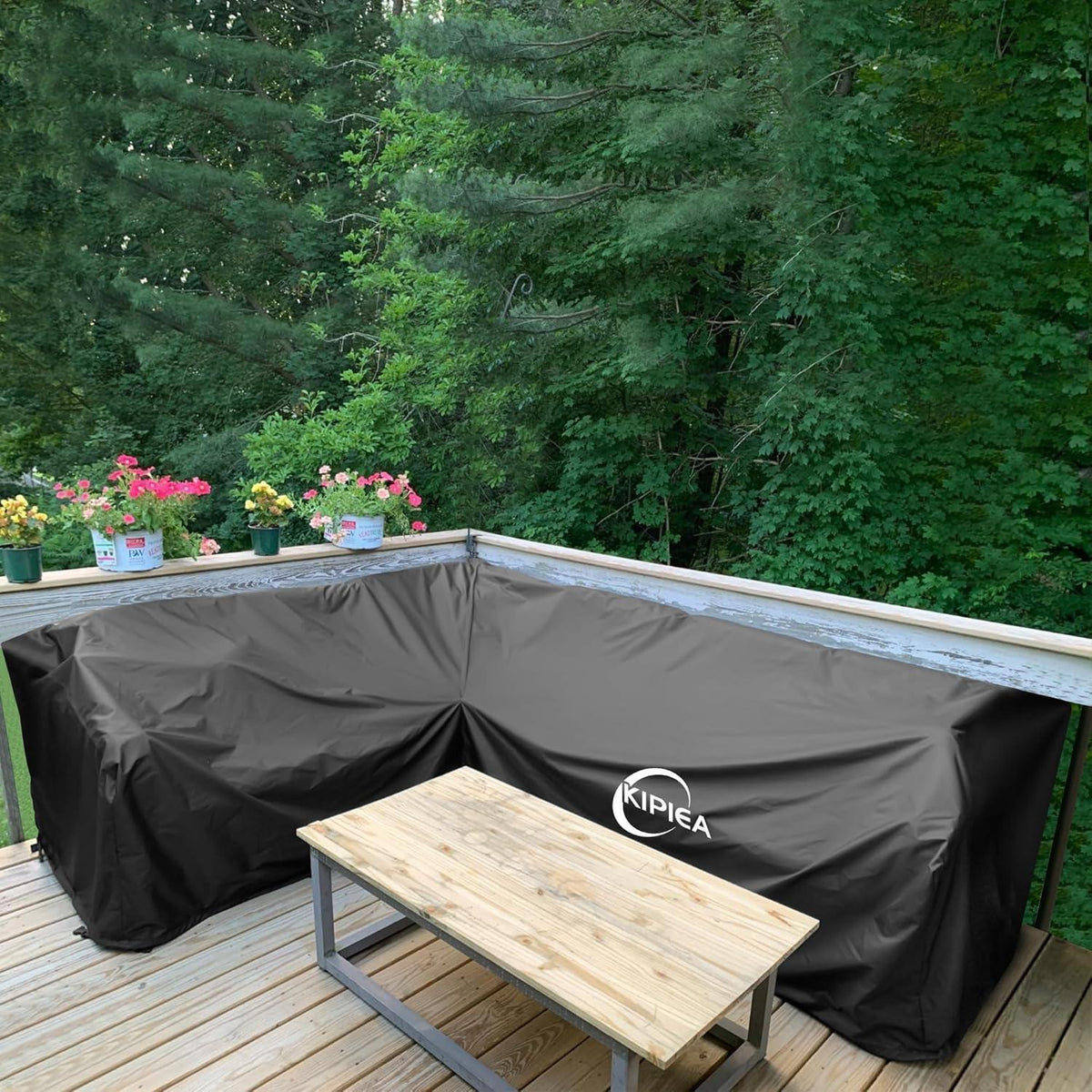 Loungemöbel Abdeckung L-Form Wasserdicht & Winterfest