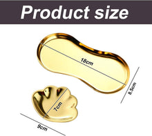 Schlüsselablage Schale Metall Gold Schlüsselschale Deko 2