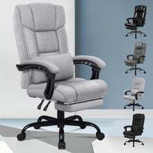 Ergonomischer Bürostuhl mit Fußstütze, hoher