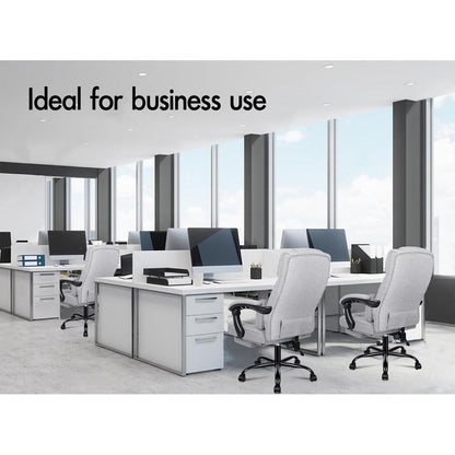 Ergonomischer Bürostuhl mit Fußstütze, hoher