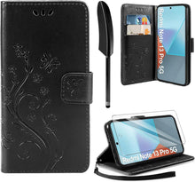 Lederhülle Xiaomi Redmi Note 13 Pro 5G Wallet Schwarz