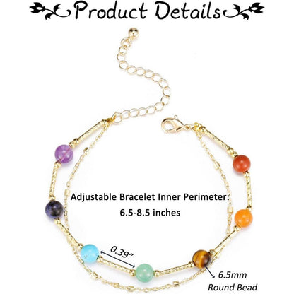 Chakra Armband Heilstein Partnerarmband Yoga Meditation