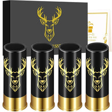 Hirsch Schnapsgläser Geschenkbox Jäger 12 GA 45 ml Plastik Schwarz