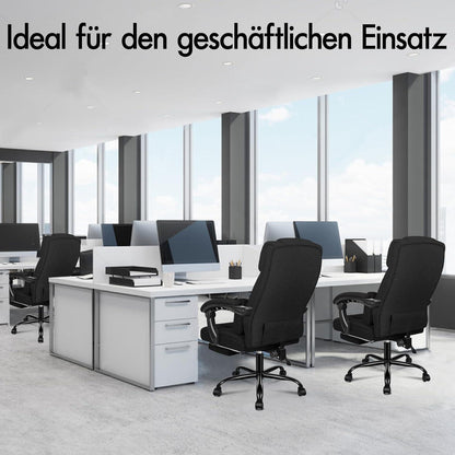 Ergonomischer Bürostuhl mit Fußstütze und hoher