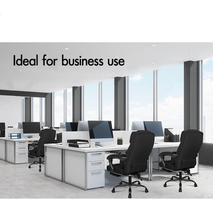 Ergonomischer Bürostuhl mit Fußstütze und hoher
