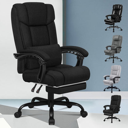 Ergonomischer Bürostuhl mit Fußstütze und hoher