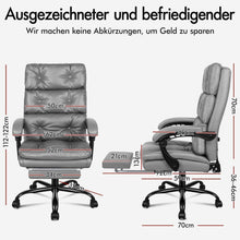 Ergonomischer Bürostuhl mit Fußstütze und hoher