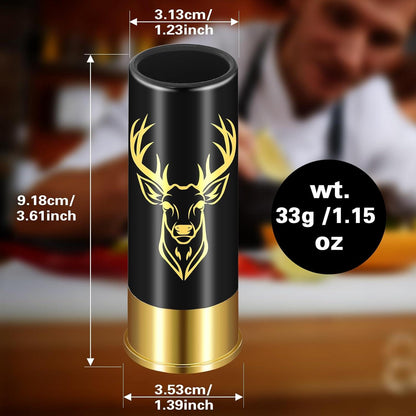 Schnapsgläser Hirschkopf 45ml 4 Stück Geschenkbox Jäger Vatertag