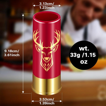 4er Set Hochwertige Hirsch-Schnapsgläser in Geschenkbox, 45ml, Jägergeschenk