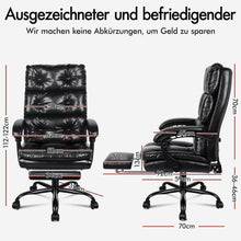 Ergonomischer Bürostuhl mit Fußstütze, Netzstuhl, Hohe