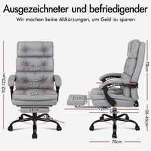 Ergonomischer Bürostuhl mit Fußstütze, Hoher