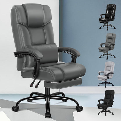 Ergonomischer Bürostuhl mit Fußstütze und hoher