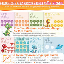 Budget Planner Kinder Dinosaurier Spar Challenge Set A6