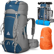 Wanderrucksack 60L Großer Rucksack mit Regenhülle für Outdoor Trekking