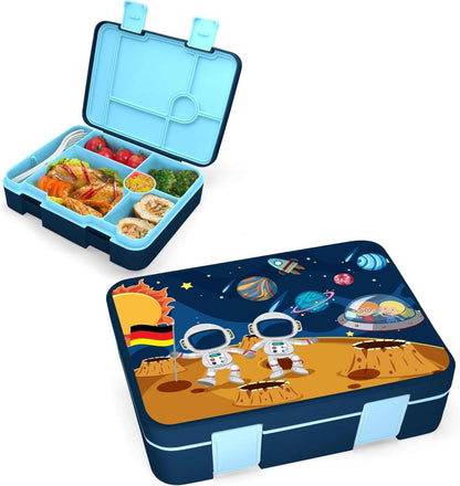 Brotdose mit Fächern Bento Lunchbox Auslaufsicher Snackbox Kinder