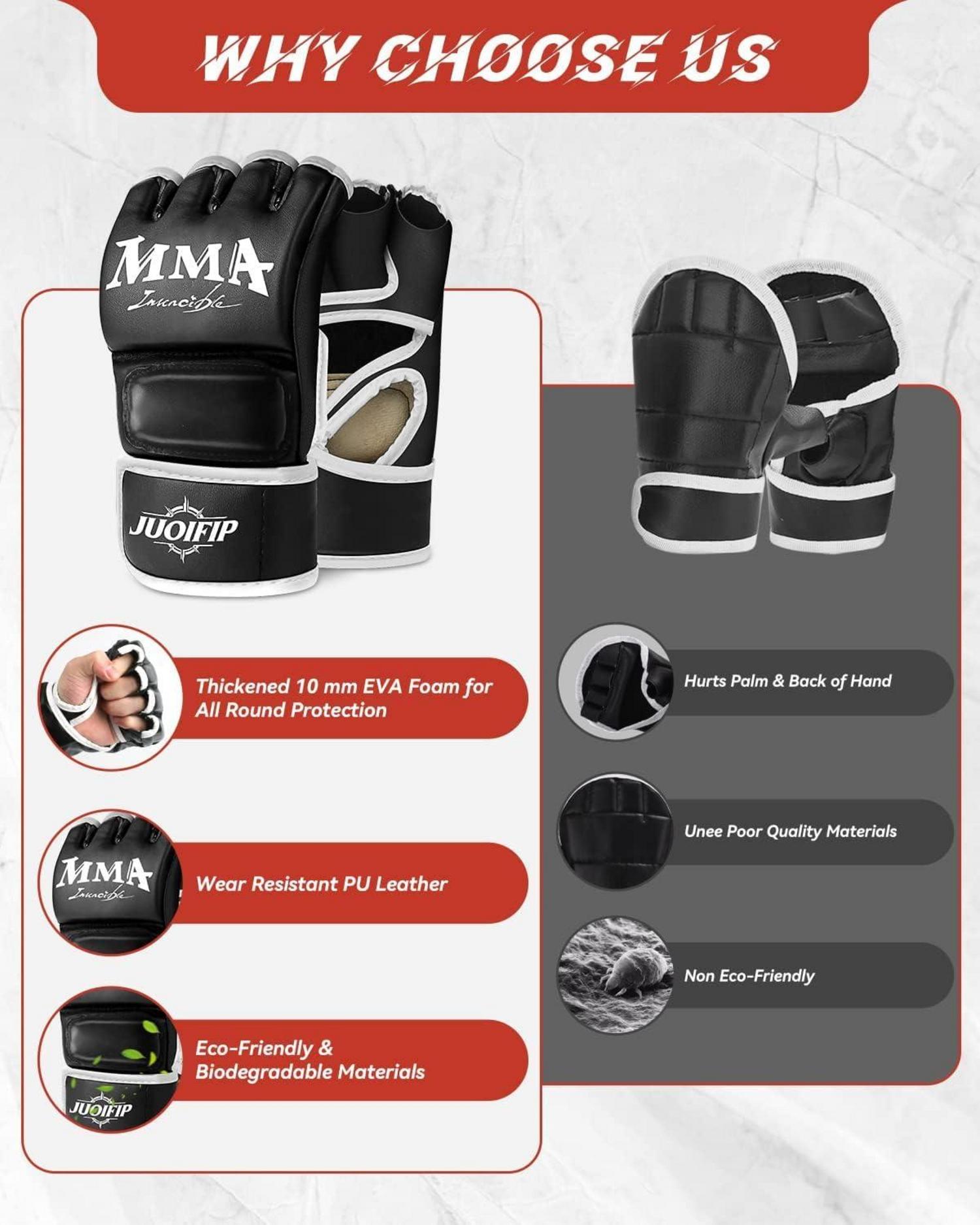Boxhandschuhe MMA Training Muay Thai Kickboxen Sanda UFC Fingerlose