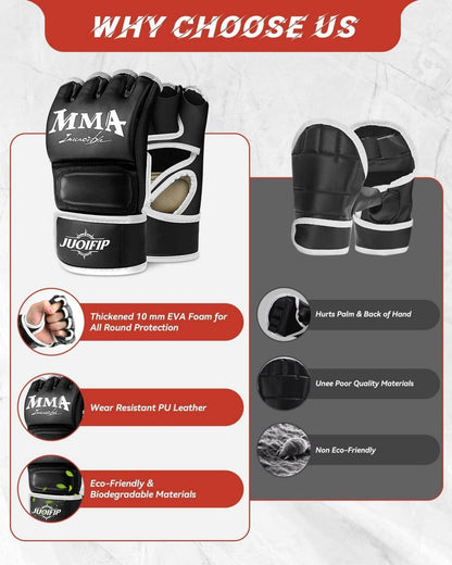Boxhandschuhe MMA Training Muay Thai Kickboxen Sanda UFC Fingerlose