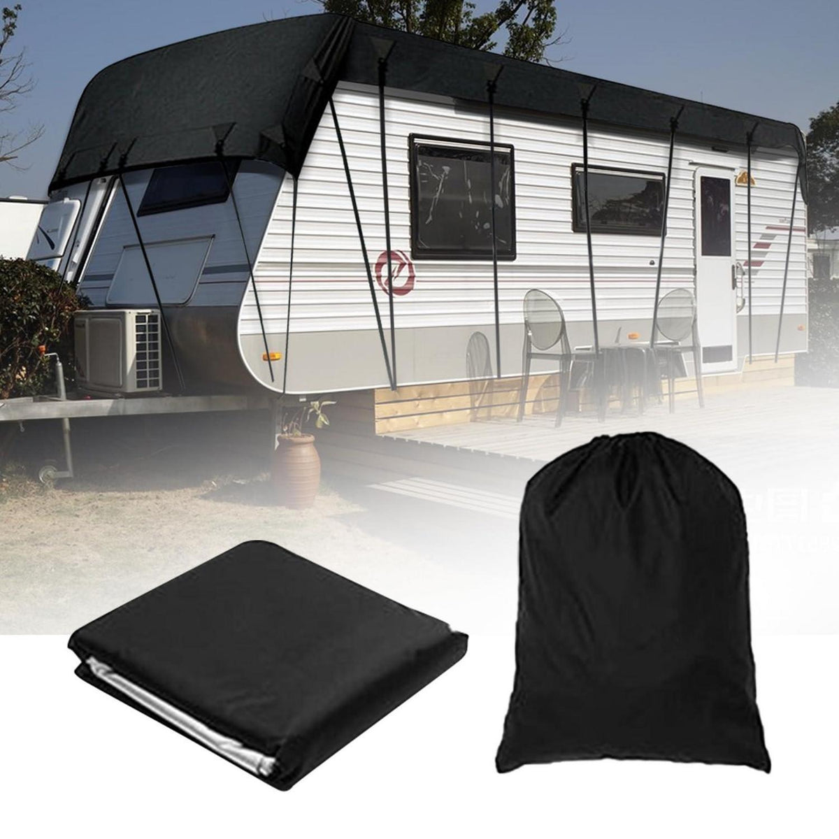 Wohnmobil Abdeckung 6.5 x 3m – Wasserdicht & UV-Schutz