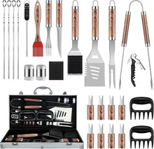 DRAGON RIOT BBQ Grillbesteck Set Edelstahl 29-teilig im Alukoffer