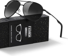 Polarisierte UV400 Sonnenbrille für Herren und Damen Outdoor Schwarz
