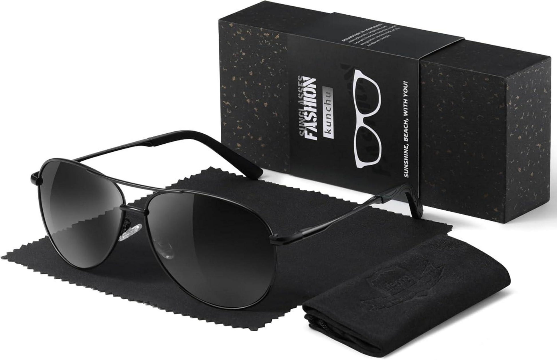 Polarisierte Sonnenbrille Herren Damen UV400 Outdoor Schwarz