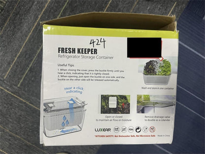 Luxear Frischhaltedosen Obst Gemüse Set BPA-frei
