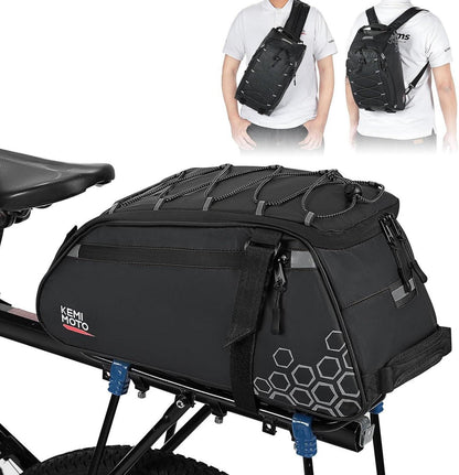 Gepäckträgertasche Wasserdicht mit 13L Kapazität und Reflektierendem