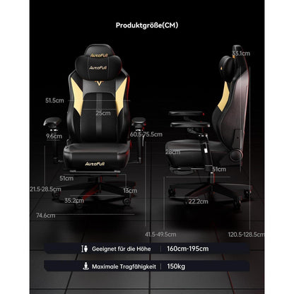 AutoFull M6 Gaming Stuhl mit Sitzbelüftung/Heizung & 6D