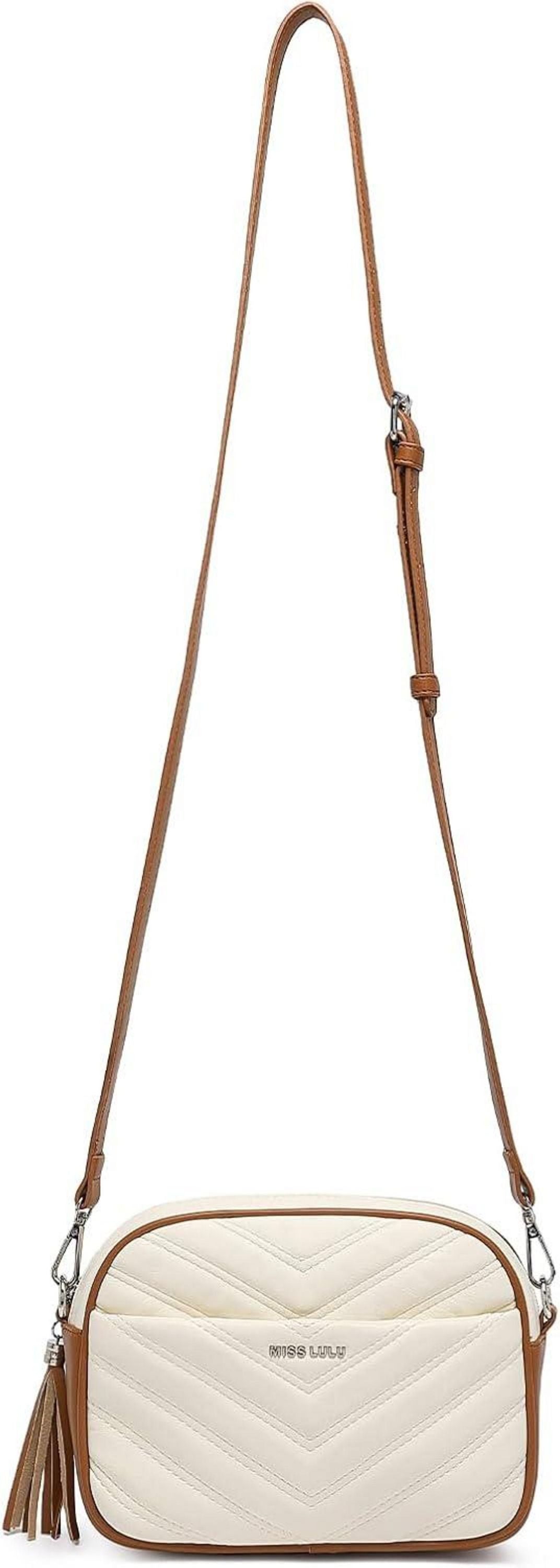 Umhängetasche Damen Crossbody Bag Quaste Dekoration Klein Goldene