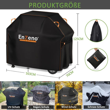 Wetterfeste Grillabdeckung 163x70x125cm für Gasgrills