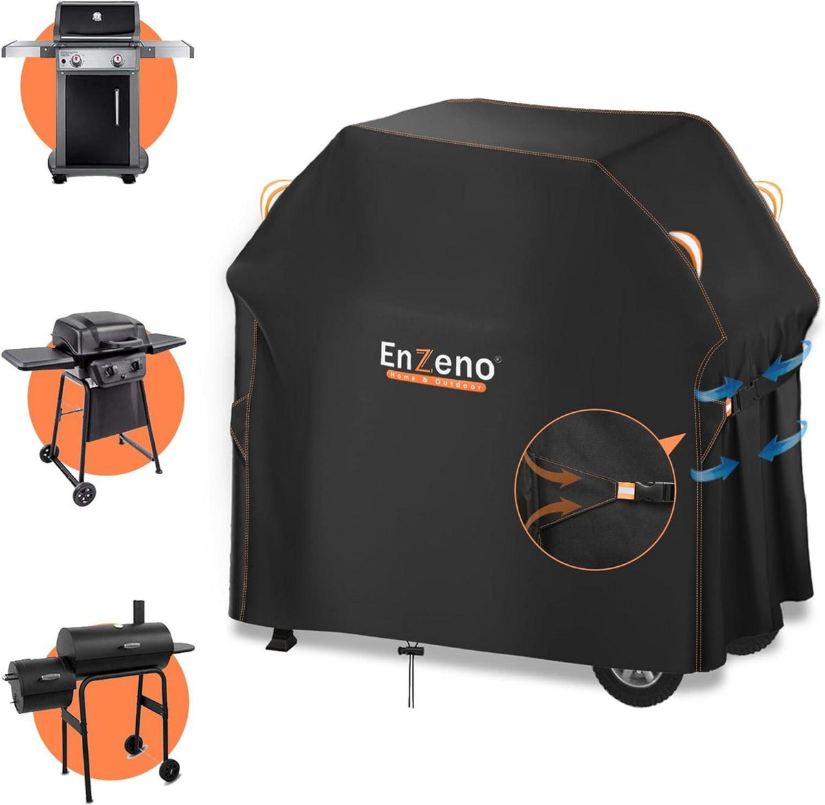 Grillabdeckung wetterfest Gasgrill 120x60x120cm
