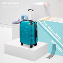 COOLIFE Hartschalen-Koffer Rollkoffer Set 2tlg Erweiterbar