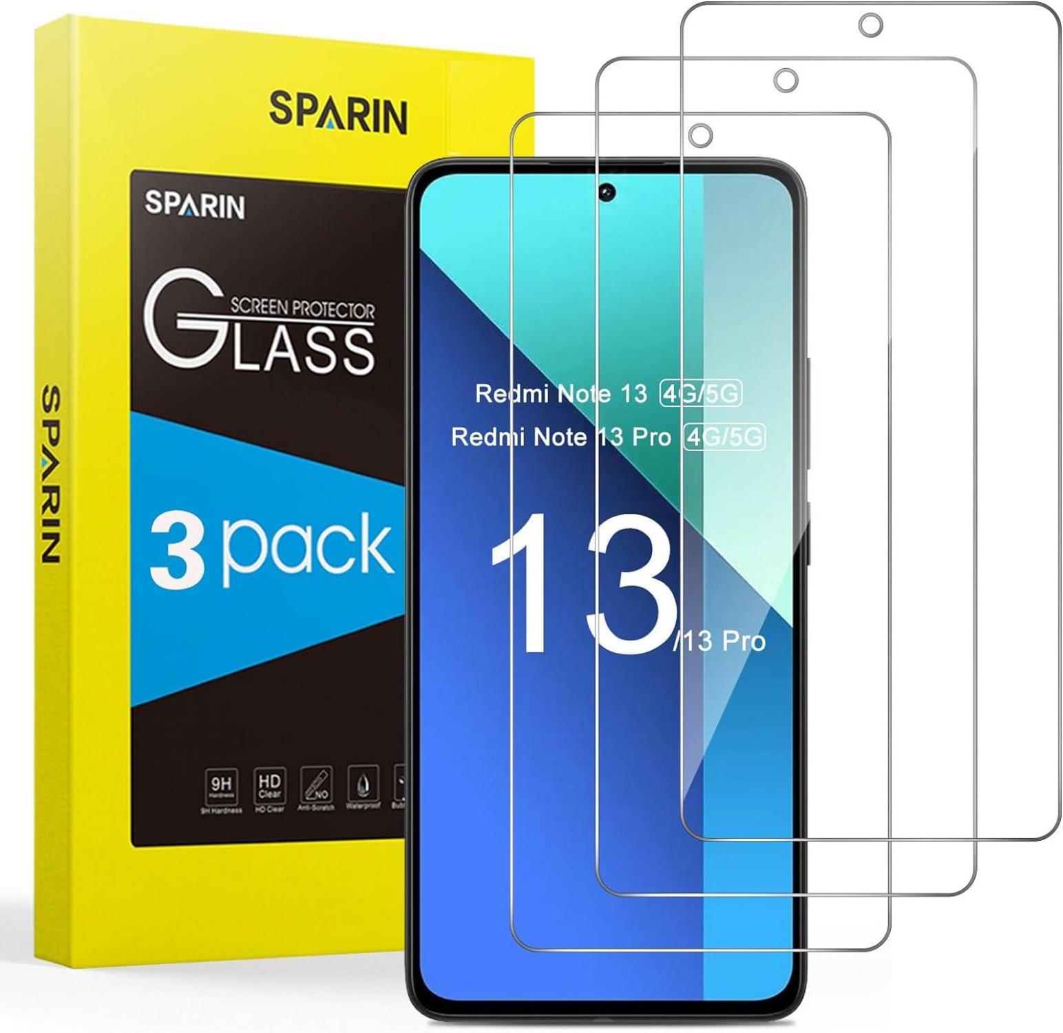 Panzer Schutz Glas Xiaomi Redmi Note 13 13 Pro 9H Härte 6,67 Zoll