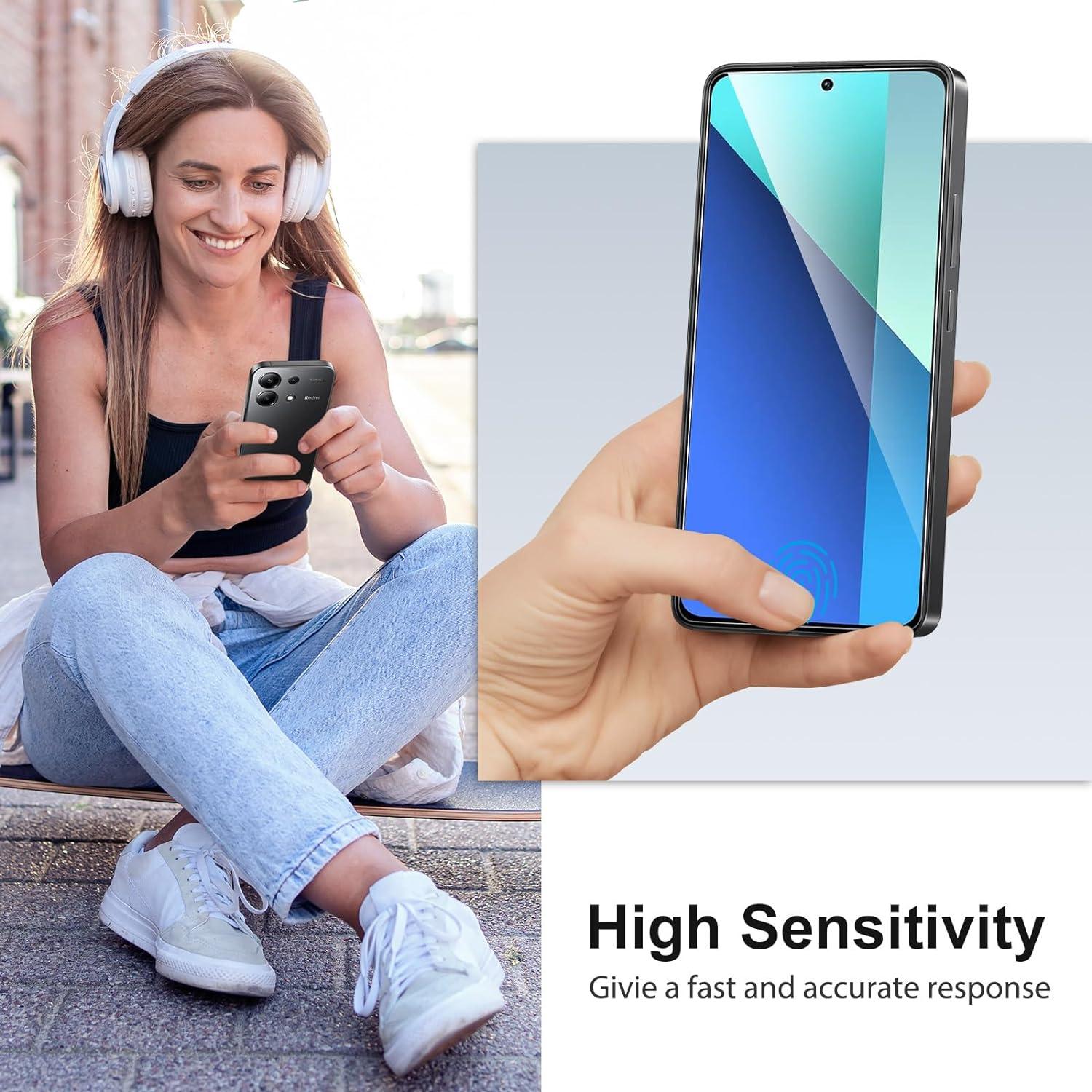 3x Panzer Schutz Glas für Xiaomi Redmi Note 13/13 Pro 6,67 Zoll 9H Härte