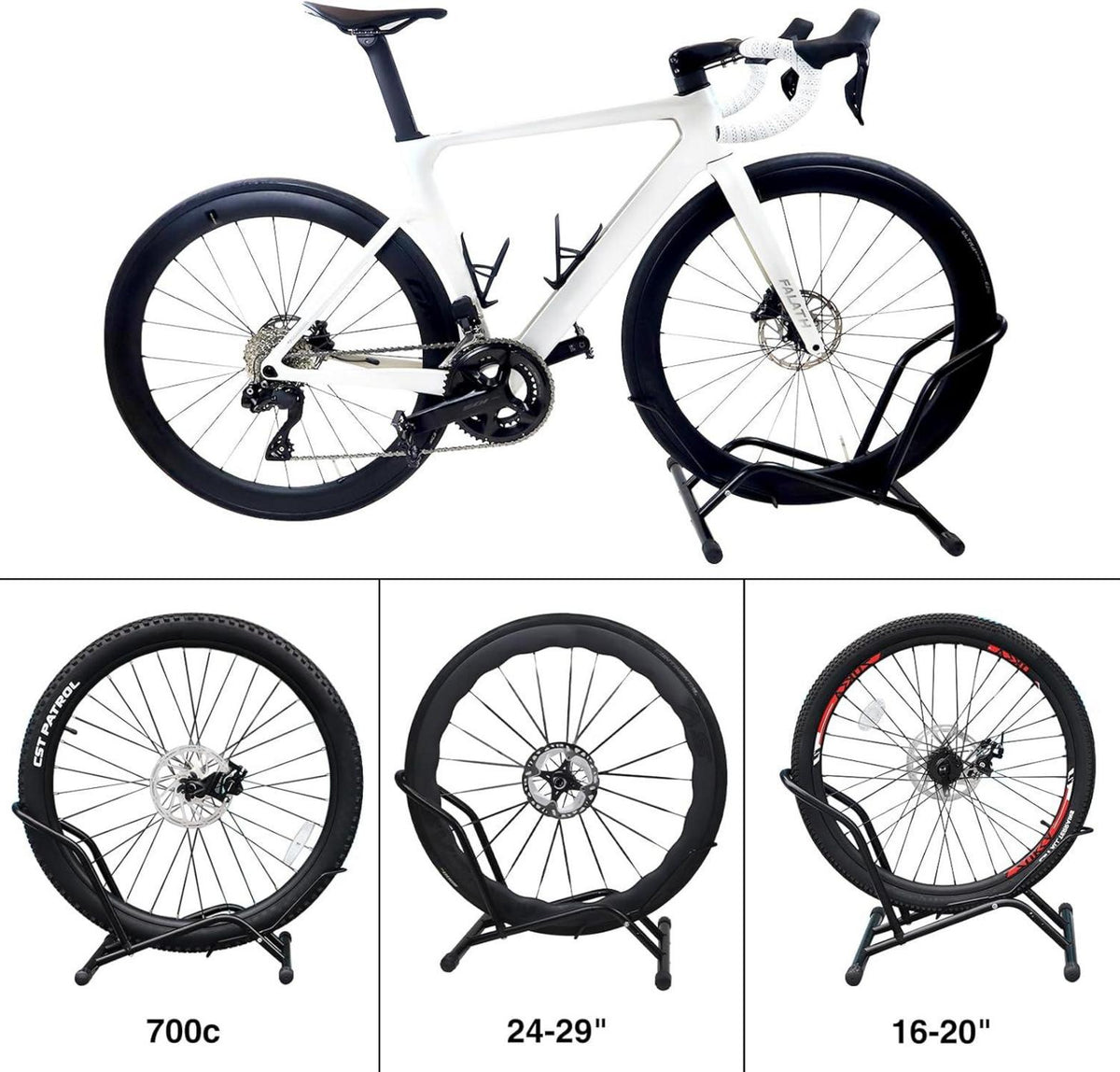 Fahrradständer Professional Bodenständer Halter Schwarz Mountainbike